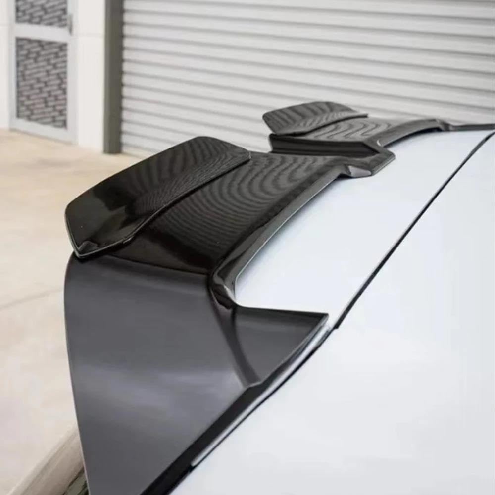 Auto Spoiler Posteriori 2 pezzi modifica alettone posteriore superiore per auto per VW per Golf 7 MK7 .5 per GTI spoiler tetto nero lucido estensioni alette ABS Alettone Tetto