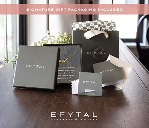 EFYTAL Friend Gifts for Women, Sterling Silver or Gold Plated Feather Friendship Necklace, Retirement Gifts for Women, Coworker Leaving Gifts, Long Distance Relationship4