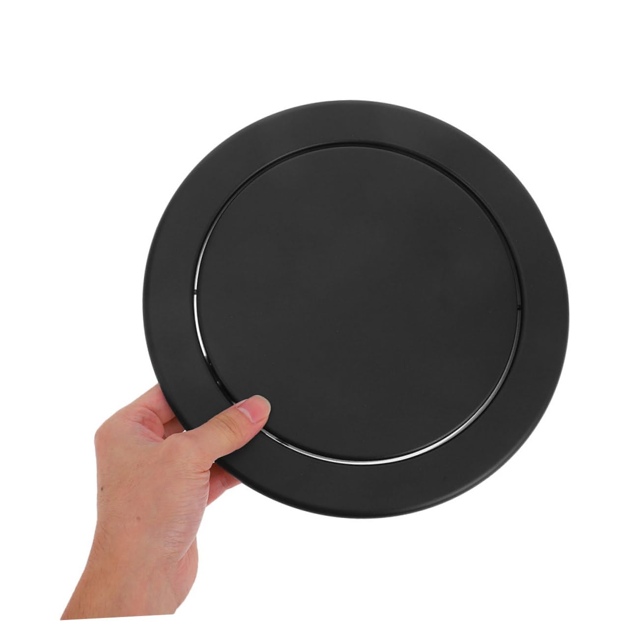 PRETYZOOM Tapa Empotrada Integración sin Costuras de Acero Inoxidable Diseño Simple y Elegante para Cubos de Basura de Cocina y Baño para Espacios Domésticos