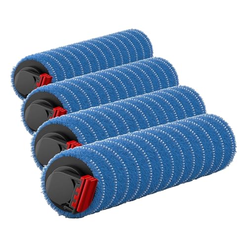 Image of Hoover ONEPWR Multipurpose Brushroll for FloorMate Jet Hard Floor Cleaner Machine, Microfiber Replacement Brushroll, Safe for Use on All Sealed Hard Floors (Pack of 4)