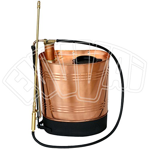 POMPA IN RAME 16 LT COMPLETA UNI SX PER TRATTAMENTI DISERBO PIANTE VOLPI