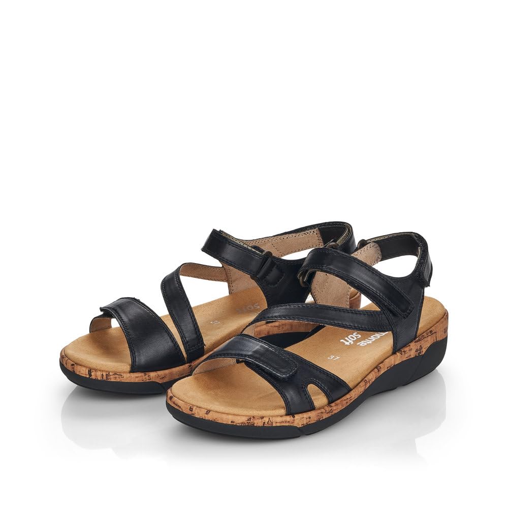 Remonte Damen Riemchensandalen R6850, Frauen Sandalen,lose Einlage