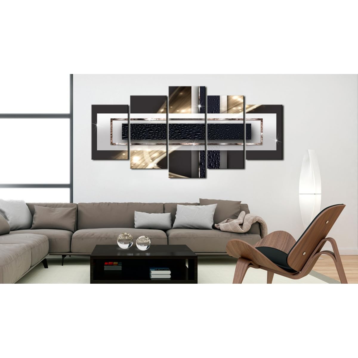Paris Prix Tableau Imprimé Night Storm 100 x 200 cm
