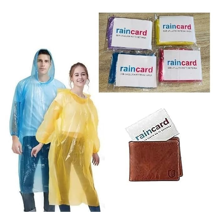 horizonite Compact Waterproof Emergency Raincoat Card | Disposable Pocket Rain Poncho | Lightweight Portable Raincoat for Travel, Hiking, Camping, Outdoor Activities & Emergency Use-picture-33