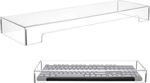 DOITOOL Funda acrílica para teclado de computadora, cubierta antipolvo para teclado mecánico, protector de teclado de gato, cubierta antipolvo para