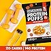 Shrewd Food Protein Puffs - High Protein, Low-Carb, Gluten-Free, Health Conscious Snacks, Keto Snacks, Non GMO, Soy-Free, Tree Nut Free, Peanut-Free, Never Fried - Nacho Cheese, 0.74 Oz (Pack of 8)