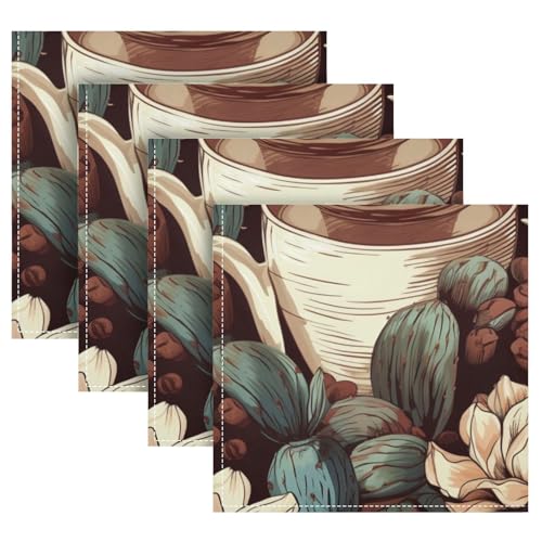 Servilletas de Tela Set de 6 Multicolor 50.8x50.8 cm miniatura 5