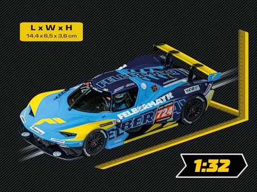 Carrera Evolution - 20027744 I KX BOW GTX I Racing Slot Car im Maßstab 1:32 I True Racing No116 I Front & Rücklichter I Rennspaß für Jungs & Mädchen I Geschenk für Motorsport Enthusiasten & Familien