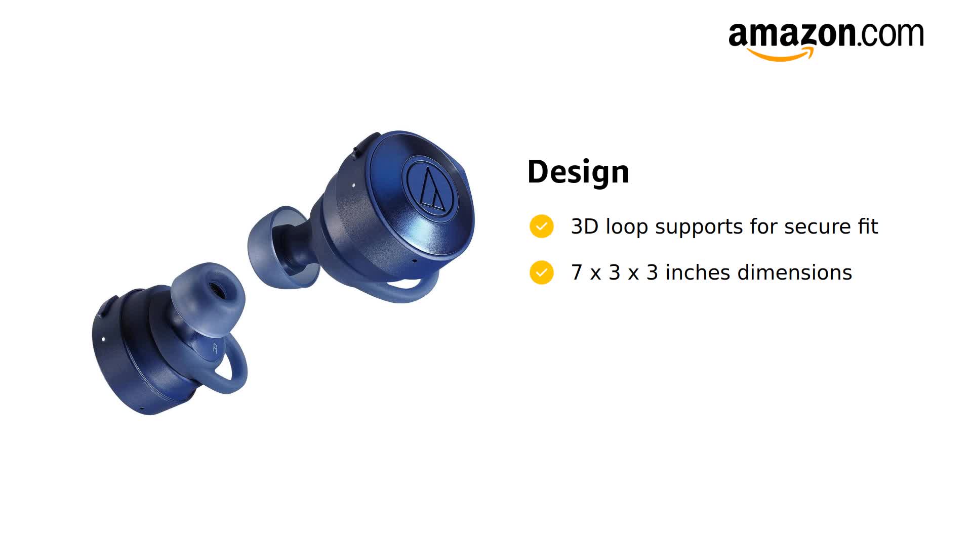 Amazon.com: Audio-Technica ATH-CKS5TWBL Solid Bass Wireless in-Ear