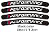 N\A Pegatinas de Coche, 4pcs Power Performance M Etiqueta de Rueda del automóvil para E34 E36 E60 E90 E46 E39 E70 F10 F20 F30 x5 x6 x1 M3 M5 M6 E71 F01 F02 F87 Kit de Envoltura de automóviles
