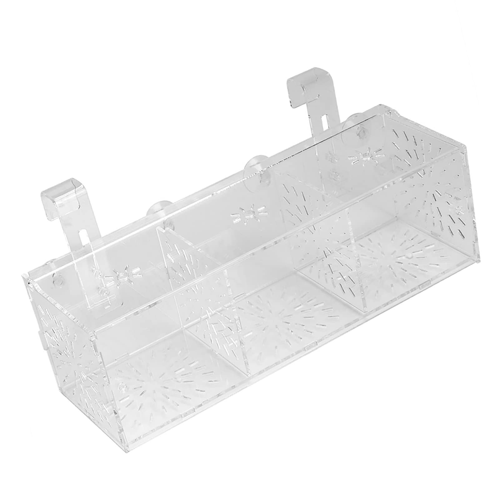 Akozon Fischzuchtbox, Transparentes Acryl-Aquarium für Panzeranemonen, Aquarienbrüterei, Inkubatorhalter, Züchter, Quarantäne, Zuchtisolationsbox (30 cm * 10 cm * 10 cm)