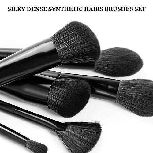 Brochas de Maquillaje Glamour Gaze 18 Unidades Pinceles de Maquillaje Base Sombra de Ojos Cejas líquidos Juego de… - Imagen 3