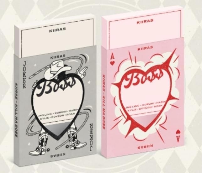 KIIRAS Kill Ma Boss 1st Mini Album, 2 Album Set, Gray and Pink Versions
