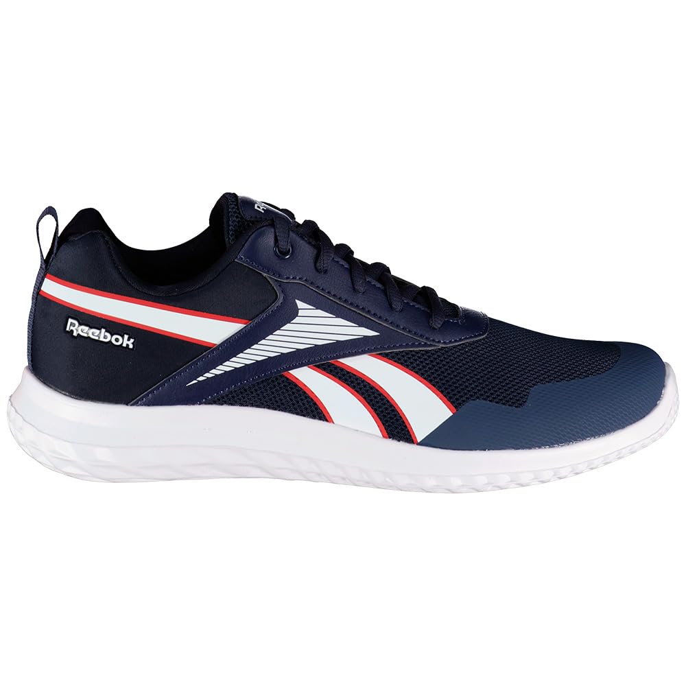Reebok Rush Runner 5 - Zapatillas Deportivas, Color Blanco y Rojo, Talla 36 EU, Vectornavy White Vectorred, 36 EU