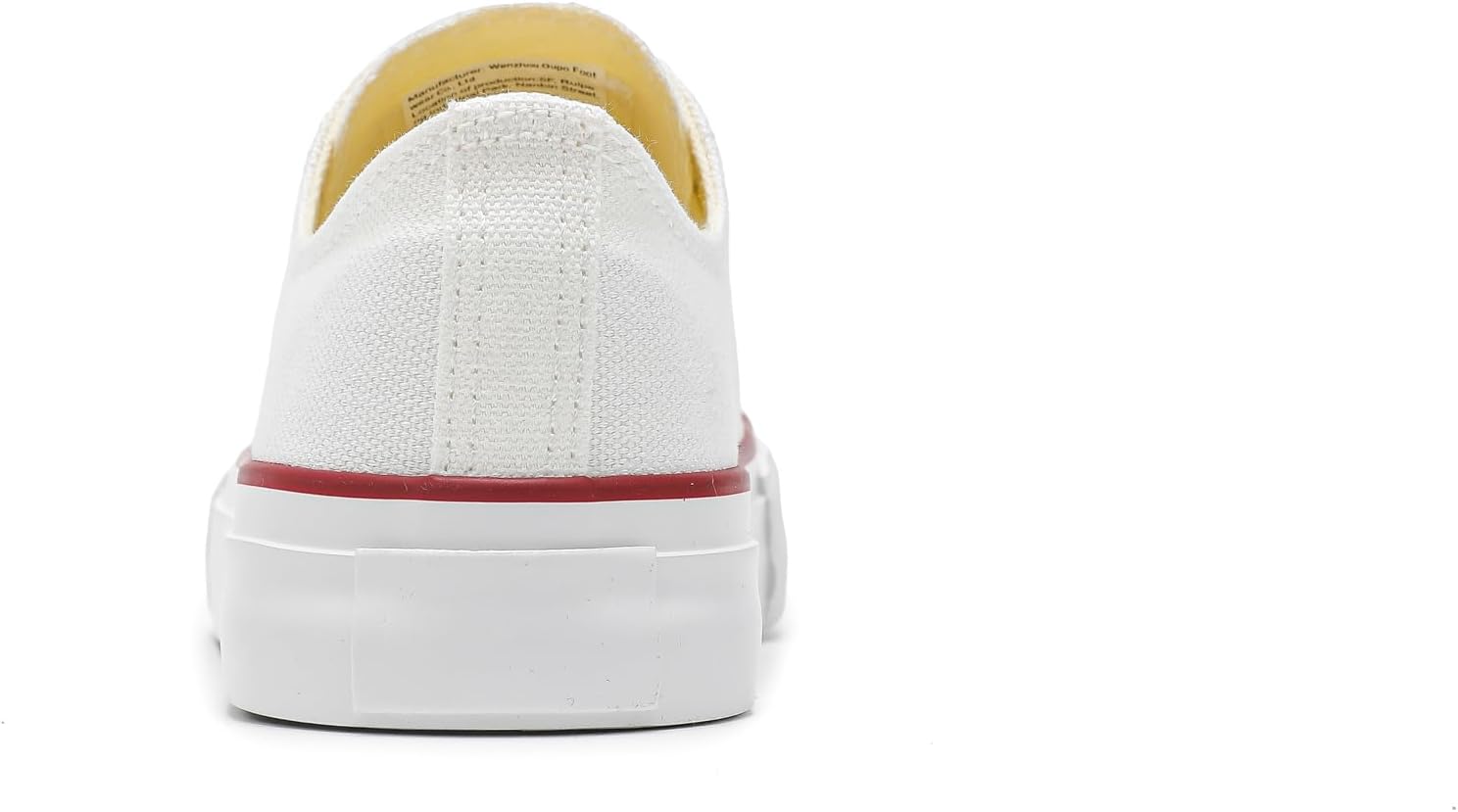 White Sneakers for Women Low Top Canvas Sneakers,Lace-up Canvas Shoes,Casual Tennis Walking Shoes Men's Canvas Shoes Womens Sneakers - Image 4