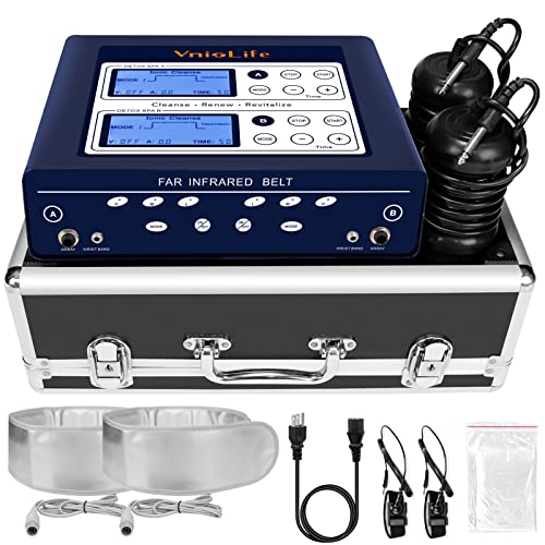 VnioLife Professional Ionic Foot Bath Detox Machine, Dual Foot Detox Machine for 2 Users with...