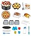Price comparison product image 8 Inch Air Fryer Accessories 17Pcs Compatible with Chefman,Ninja,Gourmia,Cosori,Tower,Tefal 4.2L Air Fryer and All Above 4.2L-6L Air Fryer,Oven Accessories