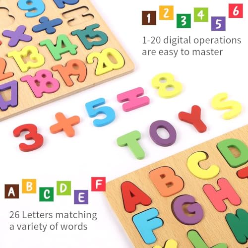 Niwlix Wooden Learning Educational Board for Kids, Puzzle Toys for 2 Years Old Boys & Girls Educational Toys for Toddlers & Preschoolers, ABCD Toys for Kids(Alphabets, Numbers & Shapes) - Image 5