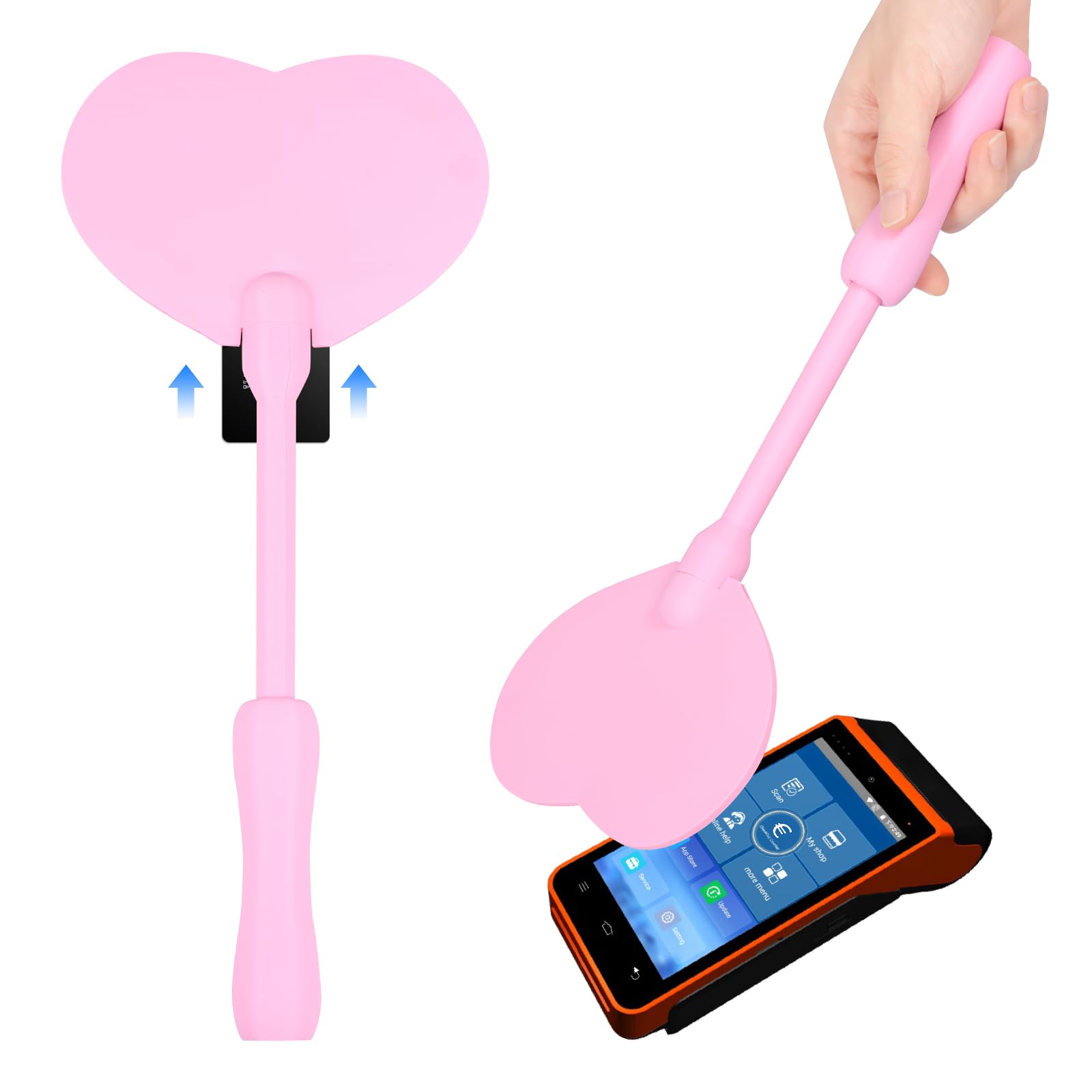 Fairy Wand Credit Card Holder - 3D Printed Magic Wand for Contactless Payment, Fun Tap to Pay Wands for Kids Adults, Tech Lovers, Cosplay & Magicians Unique Birthday Gift(Heart)