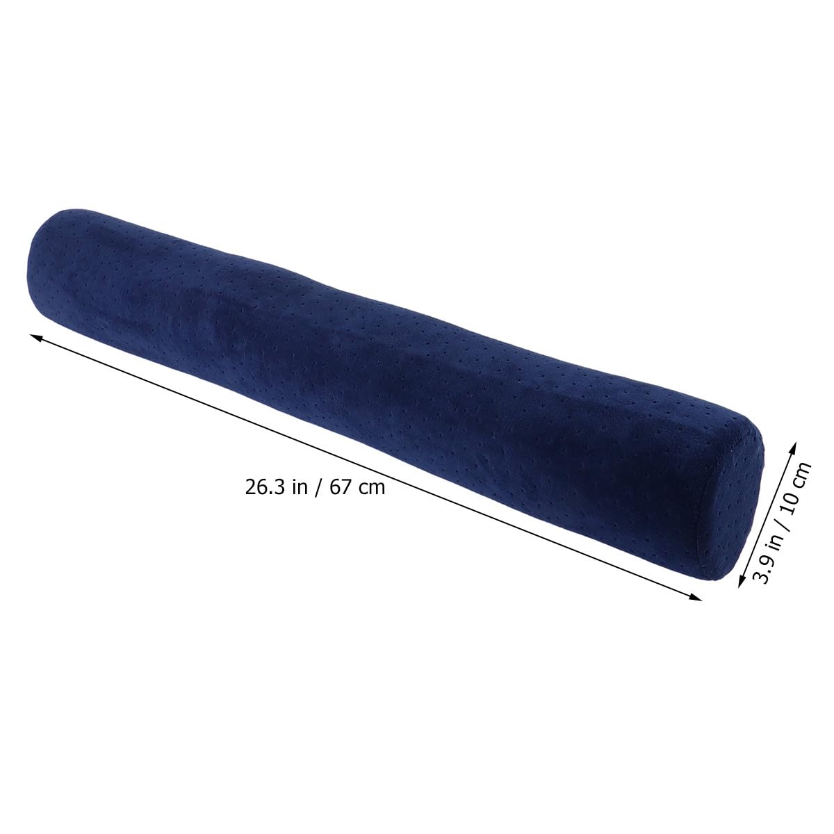 KICHOUSE Almohada Cervical Redonda de Espuma Viscoelástica Azul Oscuro Cojín Multifuncional de Apoyo para Cuello y Zona Lumbar Almohada Ergonómica para Descanso y Alivio Postural