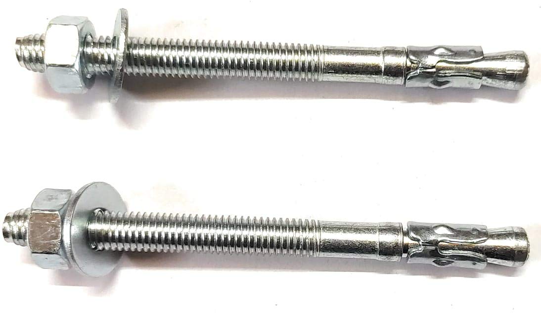 Wedge Type Fully Threaded Design Expansion Zinc Plated Anchor Bolts Size (12 MM x 150 MM) (2) (B08SW6ZJGK) Amazon Price History, Amazon Price Tracker
