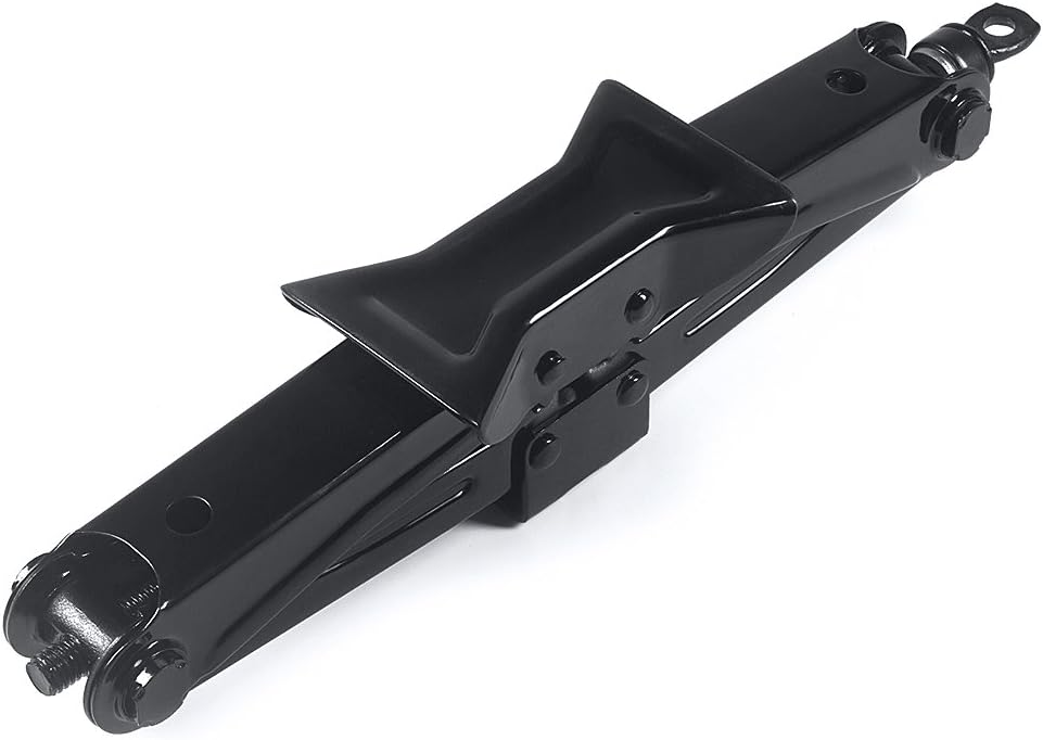 Fasmov Scissor Jack, Heavy Duty Lifting Jack, Lift Wind Up Tools, for/SUV/MPV Tyre Repair Changing Tool, 1.5 Ton (3,000 lb) Capacity, Black