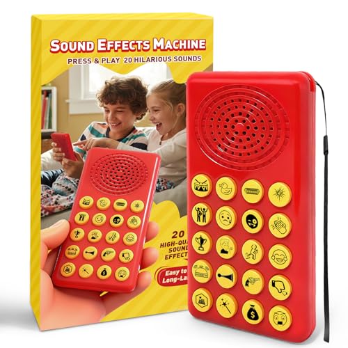 EchoVenrek Sound Effects Machine with 20 Hilarious Sounds & Volume Control - Portable Electronic Prank Noise Maker for Instant Fun - The Ideal Gag Gift for Kids, Teens, and Adults