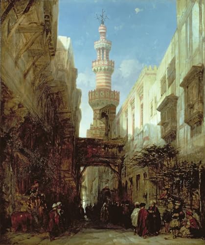 Tableaux peinture sur toile Rue au Caire par David Roberts - SERENDIPITP 60x90cm