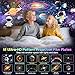 SHJQJJLBCQ Space Galaxy Night Light Projector, Ultra-HD Astronaut Design, 12 Film Discs, LED Display with Adjustable Brightness
