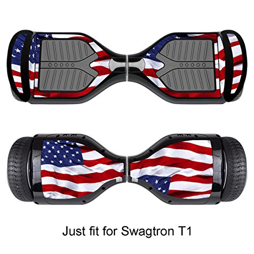 Sticker for Hover Board - Skin for Self-Balancing Electric Scooter - Decal for Self Balance Mobility Longboard - Smart Protective Cover Vinyl Case for 2 Wheel Scooter Board Fit for Swagtron T1