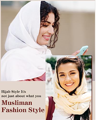 Mepase 20 Pack Solid Color Chiffon Hijab Head Scarves for Women Fashion Soft Hijab Chiffon Long Scarf Shawl Wrap for Muslim Women, Lightweight and Breathable, 20 Colors4
