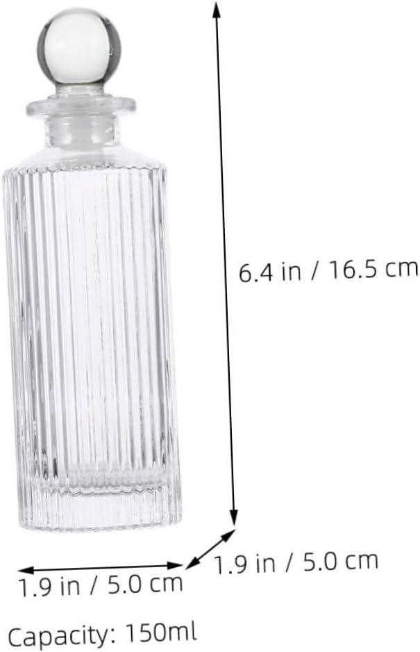 Unomor Aromatherapy Bottle Essential Oil Diffuser Jar Diffuser Bottle Perfume Home Air Freshener Glass
