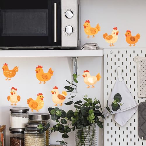 Vinilos decorativos de pared con animales tiernos, 9 piezas miniatura 5