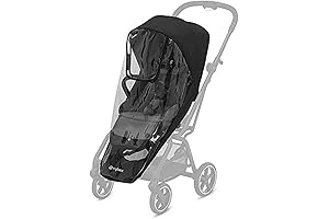 Gold Rain Cover for CYBEX EZY S Twist 2 Stroller, Transparent