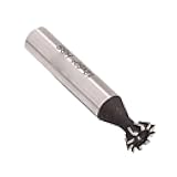 Generic Dovetail Bit, 12mm Diameter 60 Degree Milling Angle HSS Double Edged Router Bit, with Angular Distribution for Woodworking Mold Steel Cast Iron