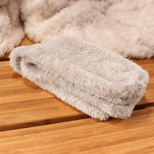 Image of BambooMN Women's Super Soft and Cozy Feather Light Fuzzy Socks - Multiple Color Options - Two Sizes - Value Packs