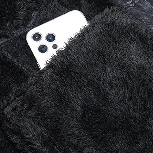 JEKE-DG Men Hoodie Jean Jacket Casual Slim Fit Denim Jacket Casual Long Sleeve Distressed Trucker Outwear with Hood3