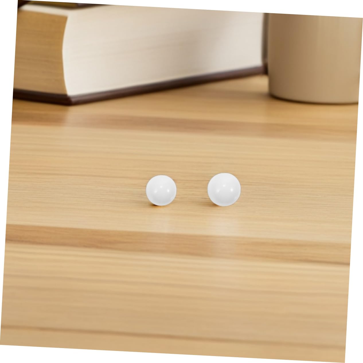 Toyvian 10 Pezzi Palline da Roulette in Acrilico Bianco, Sfere Rotonde Resistenti e Versatili per Gioco da Tavolo e Serate di Gioco Ruota della Roulette