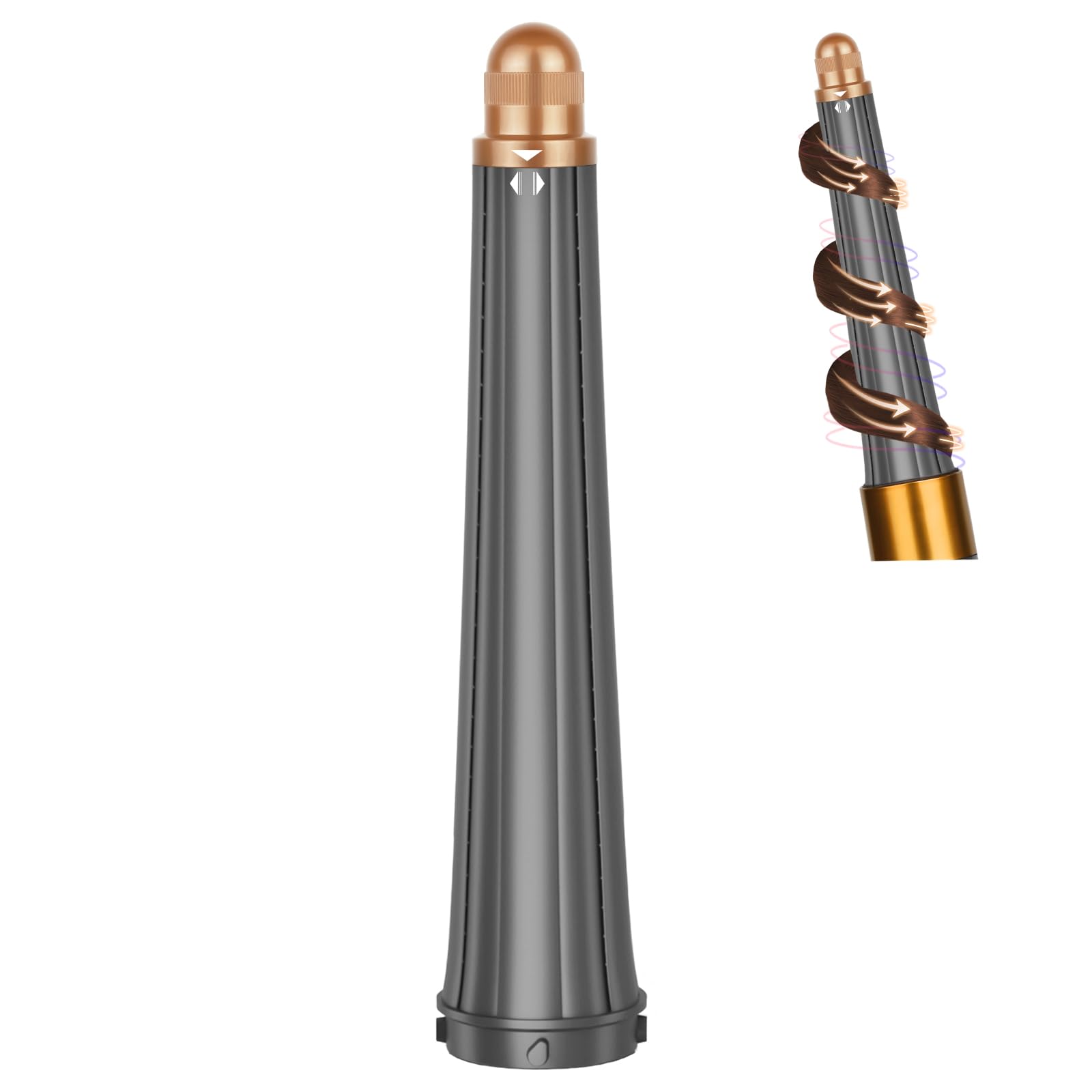 PUREGUST Conical Long Hair Barrels Attachment Compatible with Dyson Airwrap HS01 HS05 HS08 Accessories, Automatic Curling Iron Curlers for Tight Inward Curls Voluminous Outward Waves
