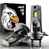 EASY EAGLE H7 LED Headlight Bulb, 1:1 Mini Size No Adapter Required, 300% Brighter, 6500K Cold White