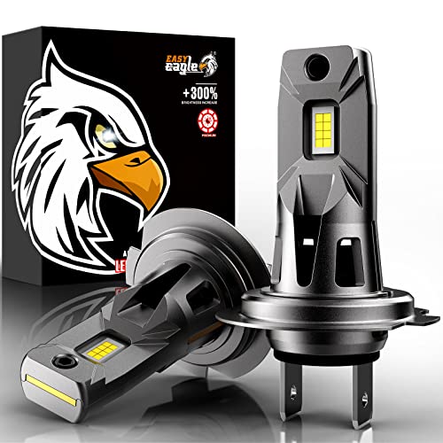 Easy Eagle H7 Led Headlight Bulb, 1:1 Mini Size No Adapter Required, 300% Brighter, 6500K Cold White With Fan, Non-Polarity Plug And Play Conversion Kit #TOP2