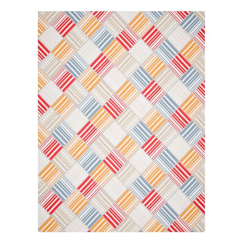 Image of Kuber Industries Cotton 350 TC Double Bedsheet With 2 Pillow Covers | Machine Washable Soft Bedsheet For Living Room, Home & Hotels | Zig Zag Print - White