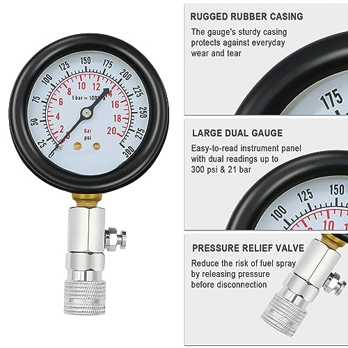 Foto von Kompressionsprüfer Kit und Zündungsprüfer, Universal Auto und Motorrad Motor Testing Tools für Zylinder Manomete