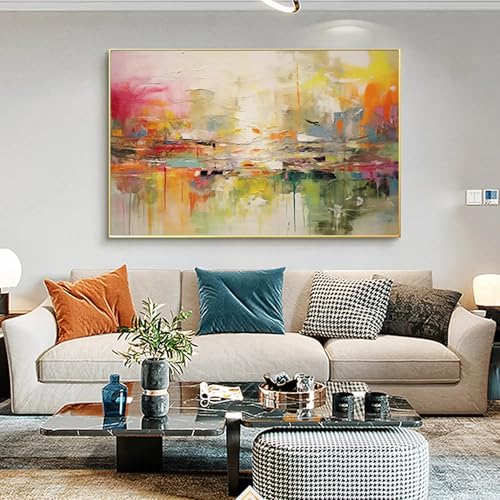 Affiche abstraite colorée sur toile 40x60 cm XINBAO pour salon