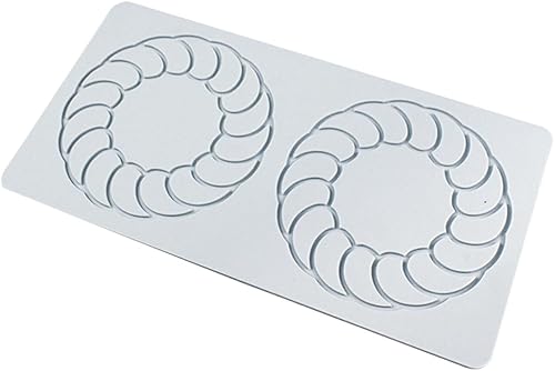 Miniatura 4 de Molde de silicona hueco de copo de nieve para fondant, molde de silicona en relieve 3D, molde de silicona para fondant, molde de arcilla para