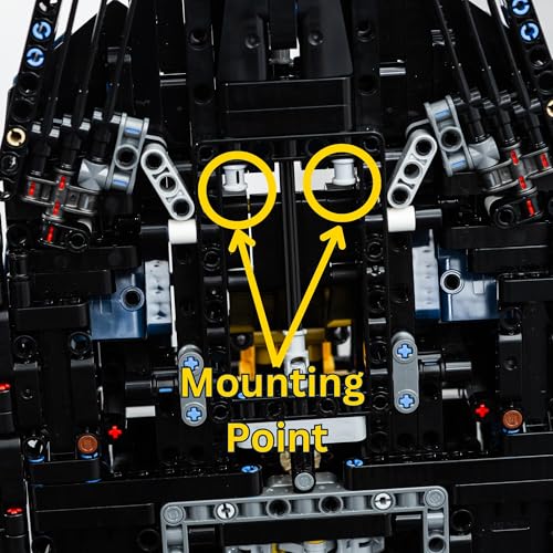 Image of Wall Mount Bracket Compatible with LEGO Technic Red Bull RB20 42206 | Vertical Display Stand Holder for Car Model | Includes Screws and Wall Plugs | LEGO Set Not Included