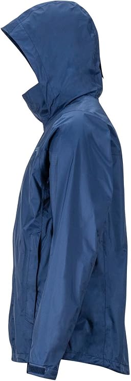 Marmot Men's PreCip Eco Jacket, Waterproof Rain Jacket, Windproof Raincoat, Breathable, Foldable Hardshell Windbreaker, Ideal for Cycling & Hiking, Moon River