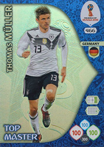 Adrenalyn XL FIFA World Cup 2018 Rusia  Thomas Muller Top Master Trading Card  Alemania # 466