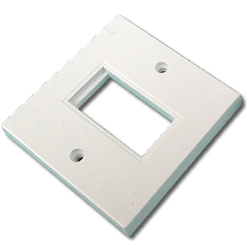 kenable Faceplate 1 Port 86 x 86mm Single Port Low Profile for RJ45 Modules
