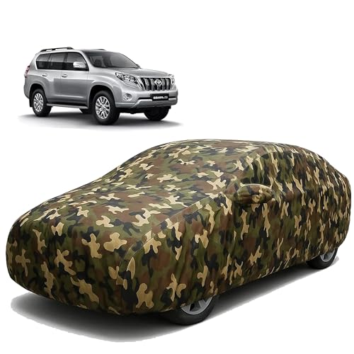 Image of Sulfar 100% Waterproof Car Body Cover for Toyota Prado - Triple-Stitched Dustproof UV, Heat & Rain Protection with Mirror Pockets, Full-Bottom Elastic & Free Storage Bag - All-Weather Indoor Outdoor (